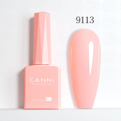 CANNI Hema Free Nail Glue Christmas Decoration Sticker Glue Semi Permanent Soak Off LED UV Nail Gel Polish Red Color Collection