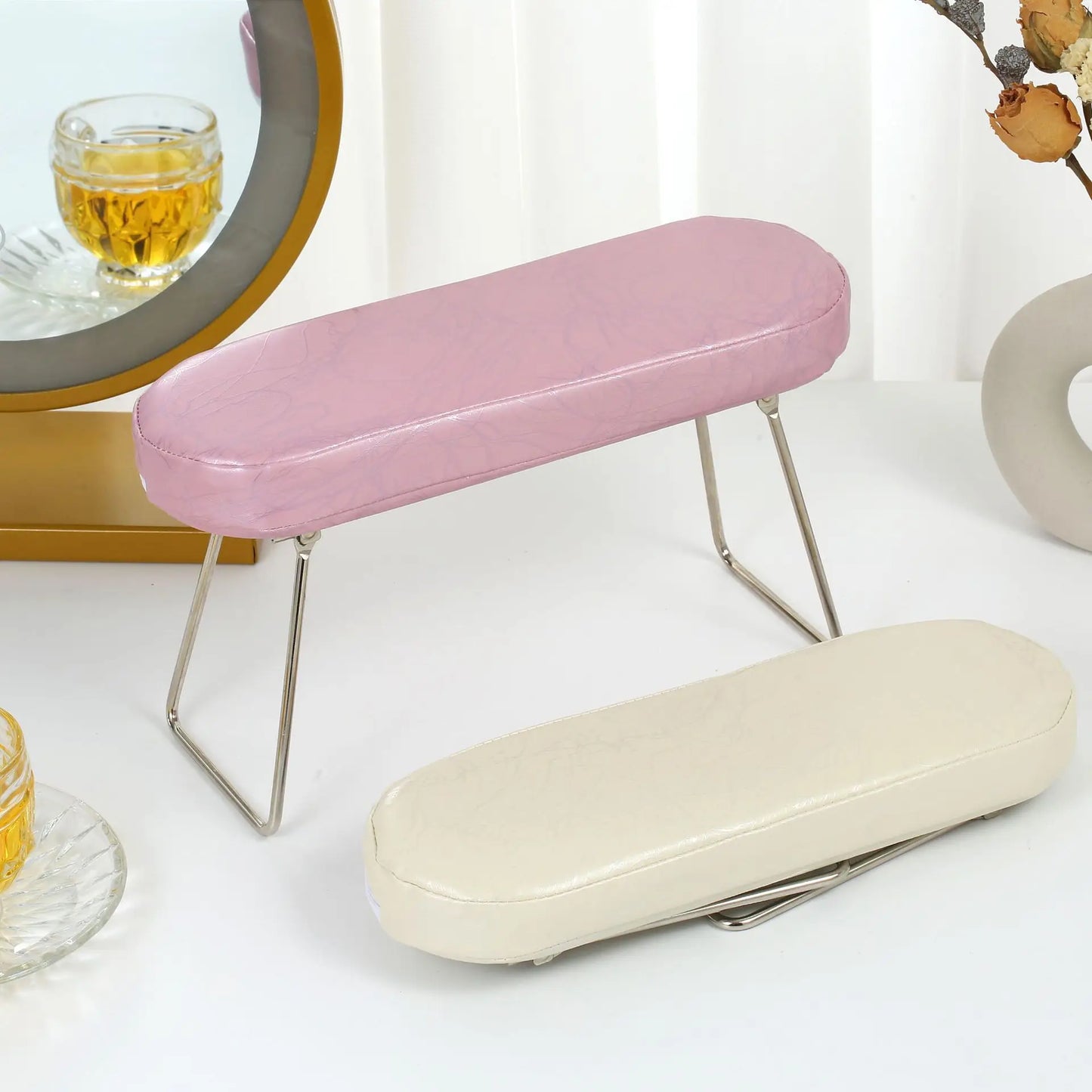 1pc-pose main nail hand pillow tool striped leather holder hand pillow nail salon special comfortable hand cushion hand pillow