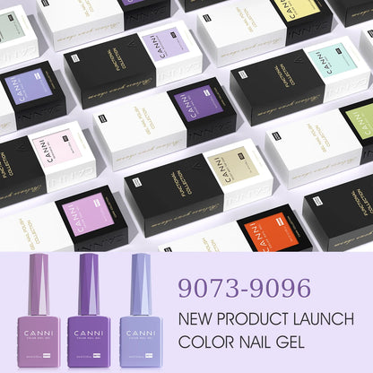 CANNI Hema Free Nail Glue Christmas Decoration Sticker Glue Semi Permanent Soak Off LED UV Nail Gel Polish Red Color Collection