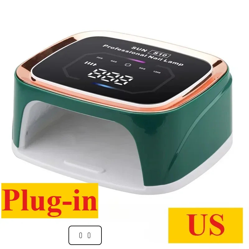 Lampe UV LED professionnelle RECHARGABLE pour séchage des ongles, écran HD, lampe  intelligente sans fil pour séchage rapide et durcissement de tous les vernis gel. Utilisation enfichable.
