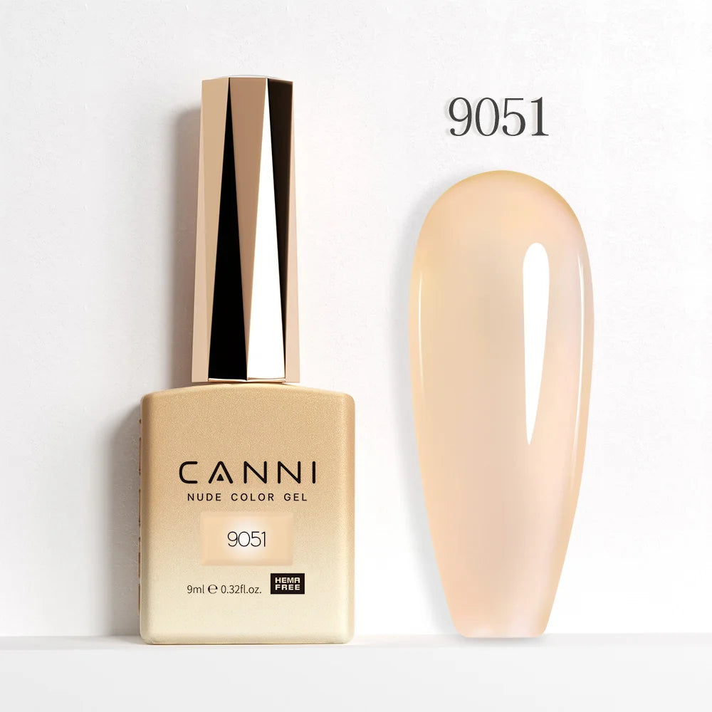 CANNI Hema Free Nail Glue Christmas Decoration Sticker Glue Semi Permanent Soak Off LED UV Nail Gel Polish Red Color Collection