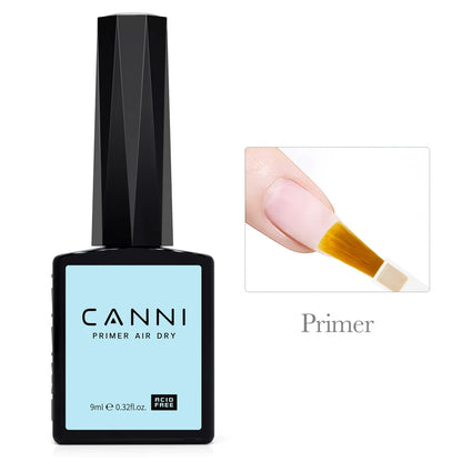CANNI Hema Free Nail Glue Christmas Decoration Sticker Glue Semi Permanent Soak Off LED UV Nail Gel Polish Red Color Collection