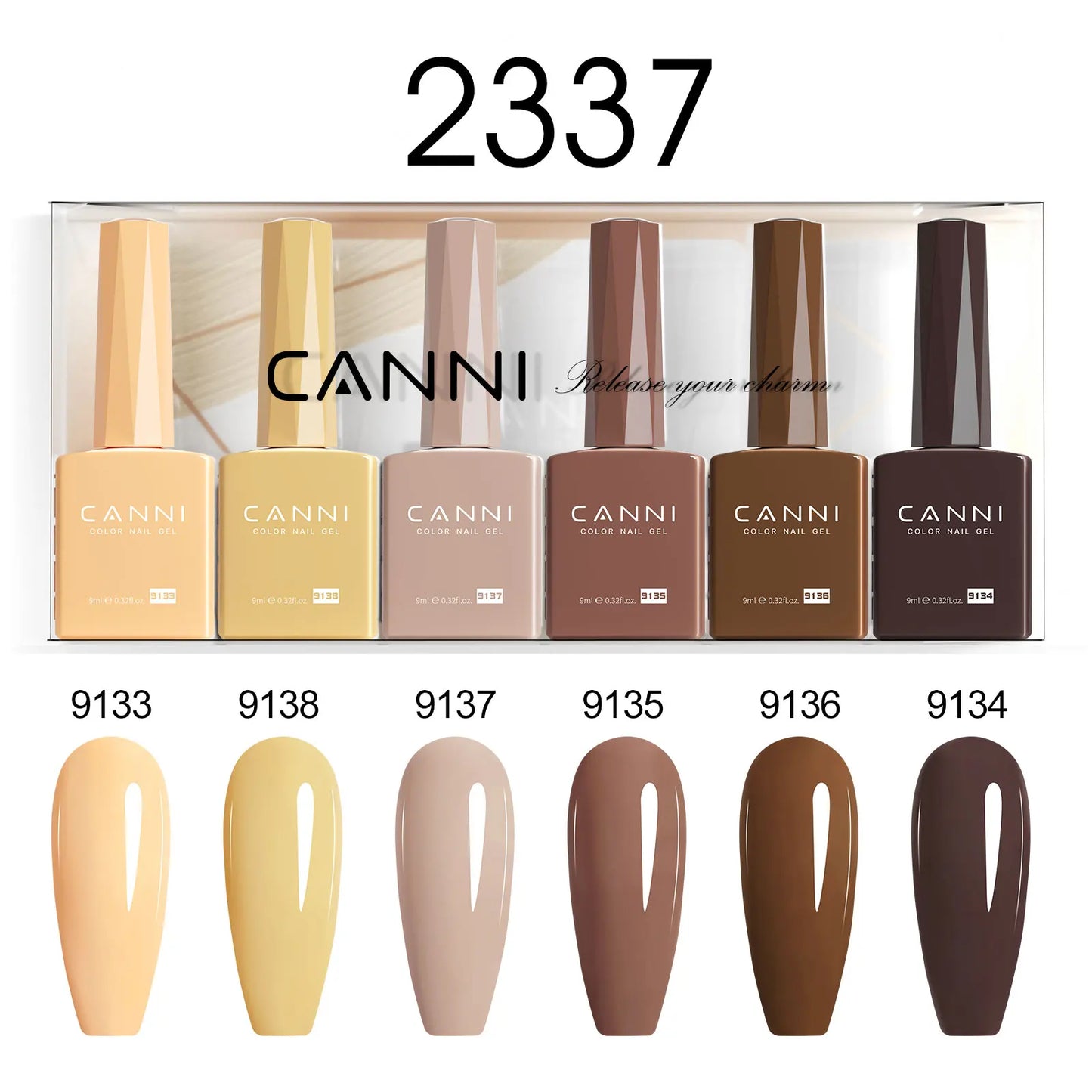 CANNI HEMA TPO FREE 9ml BIAB Colorful Rubber Base Gel UV Construction Quick Builder Nail Gel Polish Kit Self Leveling French Nails