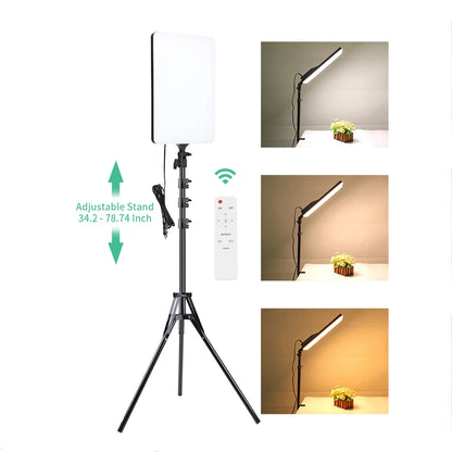 RING LGHIT PROFESSIONNELLE Lampe de remplissage LED, panneau lumineux vidéo tricolore 2700k-7500k, éclairage de photographie