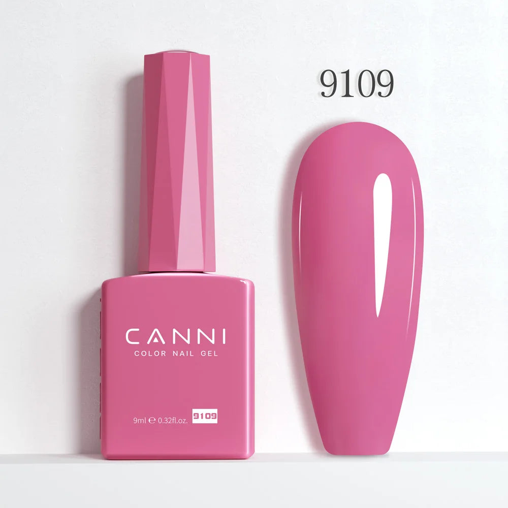 CANNI Hema Free Nail Glue Christmas Decoration Sticker Glue Semi Permanent Soak Off LED UV Nail Gel Polish Red Color Collection