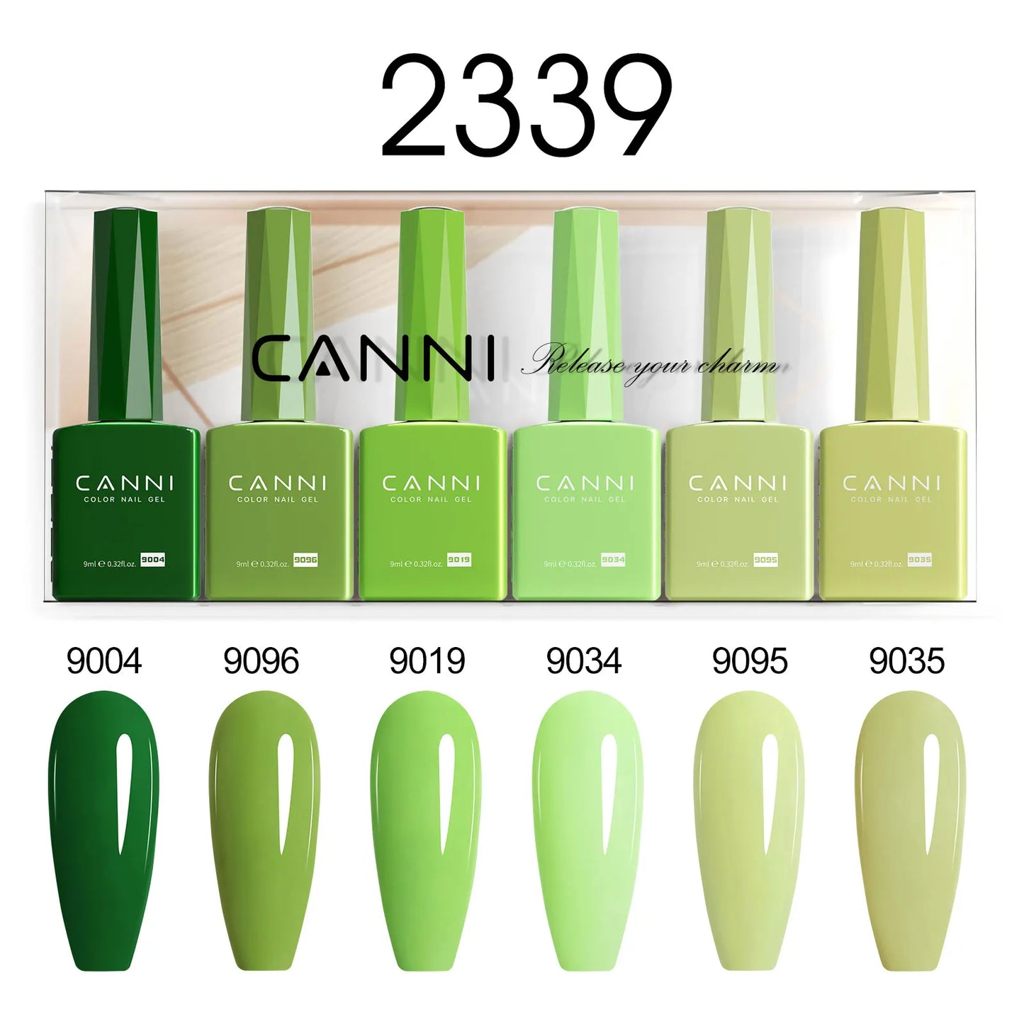 6pcs/kit CANNI HEMA TPO FREE Nail Gel Polish Set Gorgeous Color Semi Permanent Soak off UV LED Gel Nail Varnish Christmas Gift