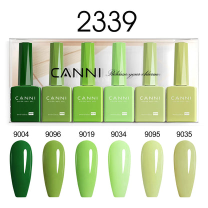 6pcs/kit CANNI HEMA TPO FREE Nail Gel Polish Set Gorgeous Color Semi Permanent Soak off UV LED Gel Nail Varnish Christmas Gift