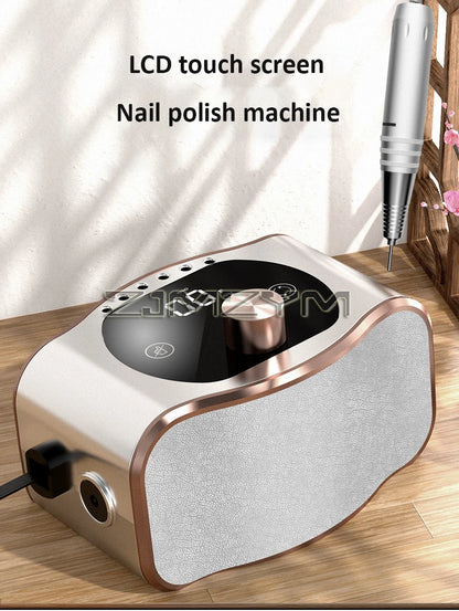 Ponceuse électrique professionnelle pour nail art, 35 000 tr/min, multifonctionnelle, pour le soin des ongles des doigts et des orteils, ensemble de mèches pour manucure