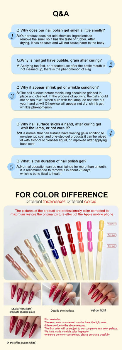 6pcs/kit CANNI HEMA TPO FREE Nail Gel Polish Set Gorgeous Color Semi Permanent Soak off UV LED Gel Nail Varnish Christmas Gift