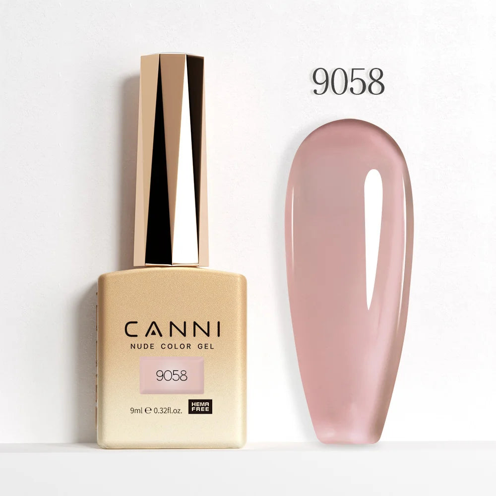 CANNI Hema Free Nail Glue Christmas Decoration Sticker Glue Semi Permanent Soak Off LED UV Nail Gel Polish Red Color Collection