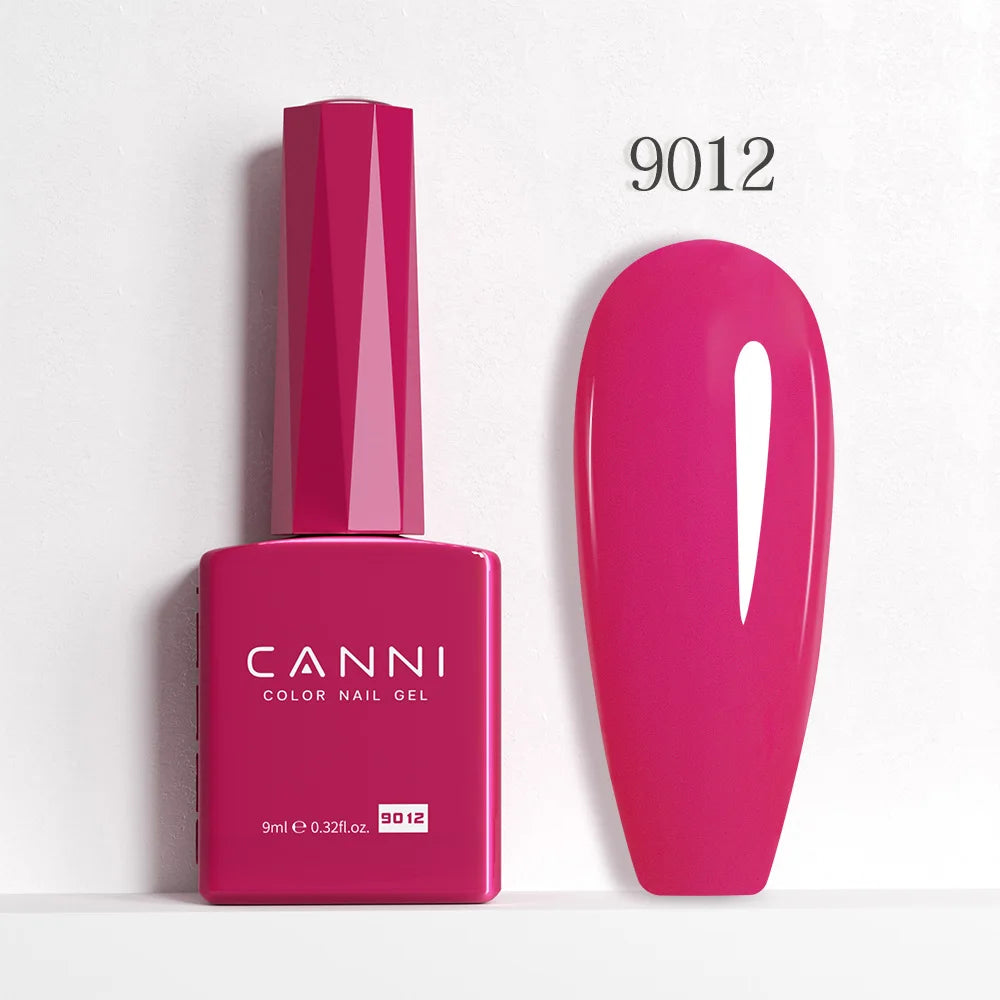 CANNI Hema Free Nail Glue Christmas Decoration Sticker Glue Semi Permanent Soak Off LED UV Nail Gel Polish Red Color Collection