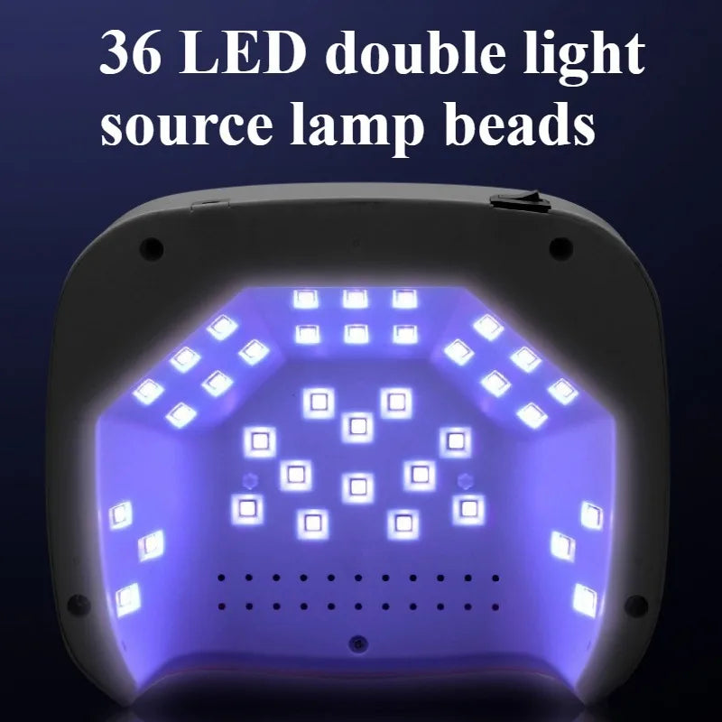 Lampe UV LED professionnelle RECHARGABLE pour séchage des ongles, écran HD, lampe  intelligente sans fil pour séchage rapide et durcissement de tous les vernis gel. Utilisation enfichable.
