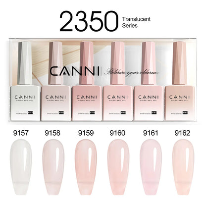 CANNI HEMA TPO FREE 9ml BIAB Colorful Rubber Base Gel UV Construction Quick Builder Nail Gel Polish Kit Self Leveling French Nails