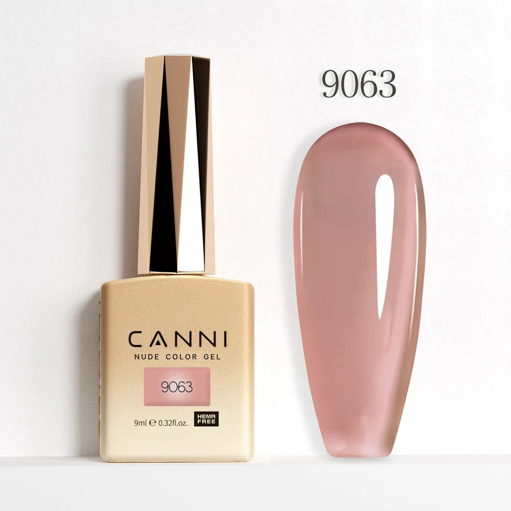 CANNI Hema Free Nail Glue Christmas Decoration Sticker Glue Semi Permanent Soak Off LED UV Nail Gel Polish Red Color Collection