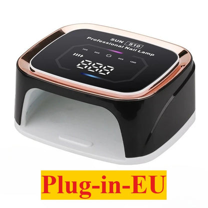 Lampe UV LED professionnelle RECHARGABLE pour séchage des ongles, écran HD, lampe  intelligente sans fil pour séchage rapide et durcissement de tous les vernis gel. Utilisation enfichable.