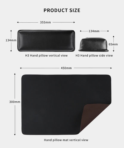 PU Leather Nail Art Hand Rest, Professional Soft Nail Art Hand Pillow &Two-color Leather Pad, Manicure Tool for Home & Salon Use
