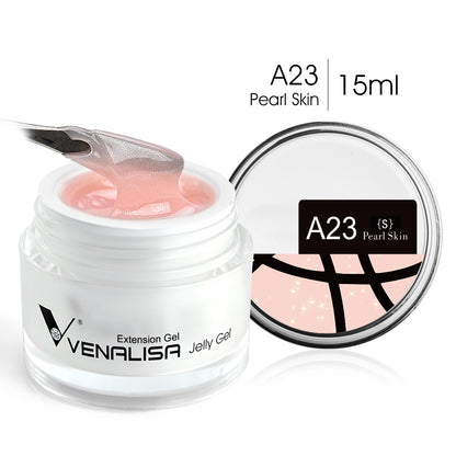Hard Jelly Builder Nail Extend Gel Venalisa Poly Nail Gel 15ml Nail Art French Gel Gum Clear Camouflage UV Construction Gel