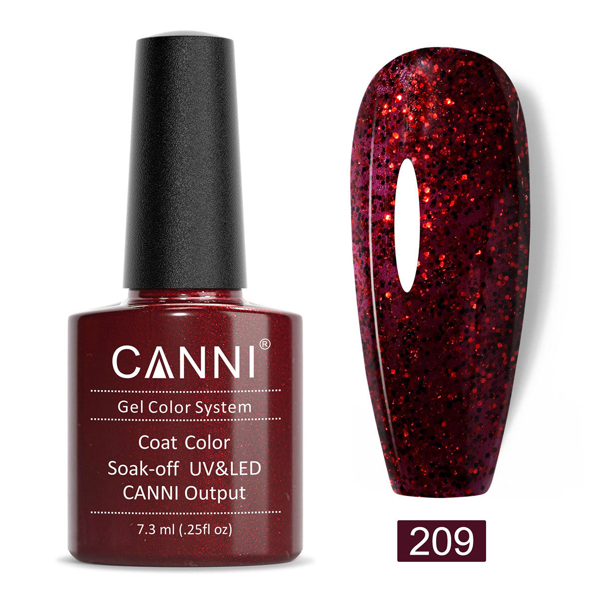 CANNI Gel Varnish Color ref128-227 Series UV LED Lamp 7.3ml