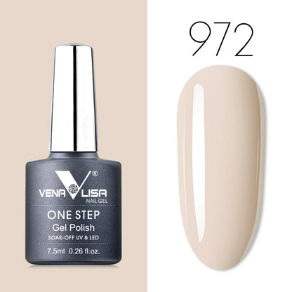 Venalisa 7.5 ml One Step Gel Polish Conception d'art d'ongle de haute qualité pour manucure Gel UV Soak Off Vernis à ongles