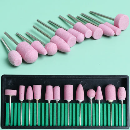 STZ Diamond Nail Drill Bits Set Ceramic Milling Cutter Cuticle Burr Gel Polish Remover Manicure Pedicure Polishing Tools #1560