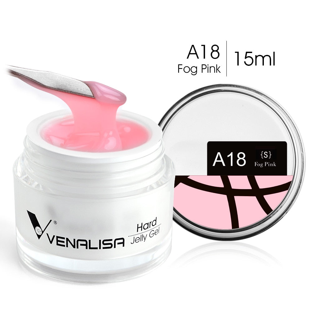 Hard Jelly Builder Nail Extend Gel Venalisa Poly Nail Gel 15ml Nail Art French Gel Gum Clear Camouflage UV Construction Gel