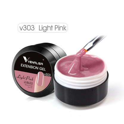 Hard Jelly Builder Nail Extend Gel Venalisa Poly Nail Gel 15ml Nail Art French Gel Gum Clear Camouflage UV Construction Gel
