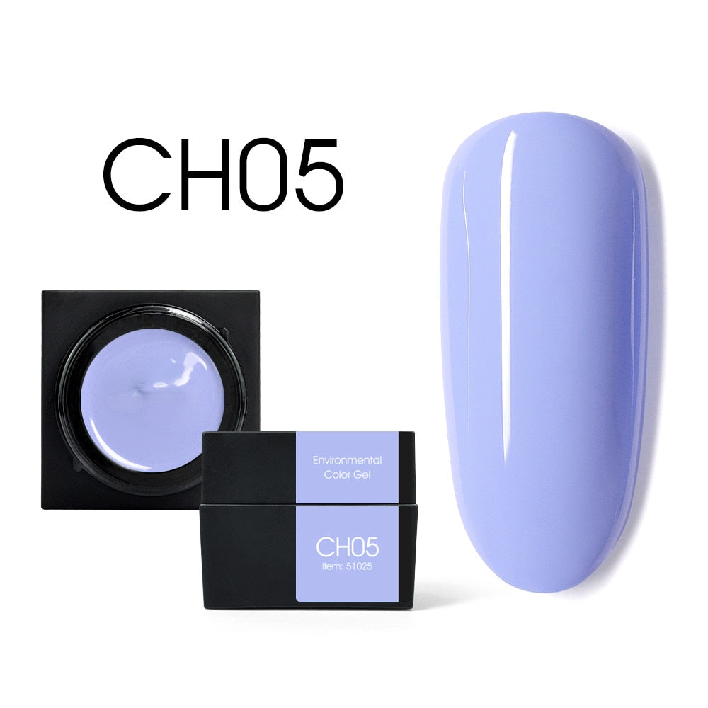 CANNI New 5ml Mud Color Gel 48 Colors Environmental Cover Well Solid Gel Non-Flowing UV/LED Pigment Gel Creamy Texture Manicure