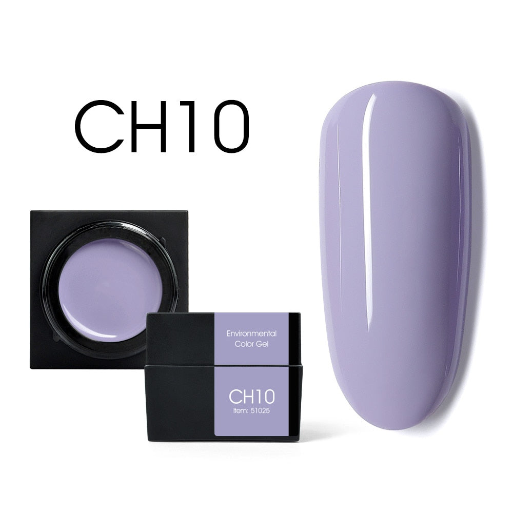 CANNI New 5ml Mud Color Gel 48 Colors Environmental Cover Well Solid Gel Non-Flowing UV/LED Pigment Gel Creamy Texture Manicure