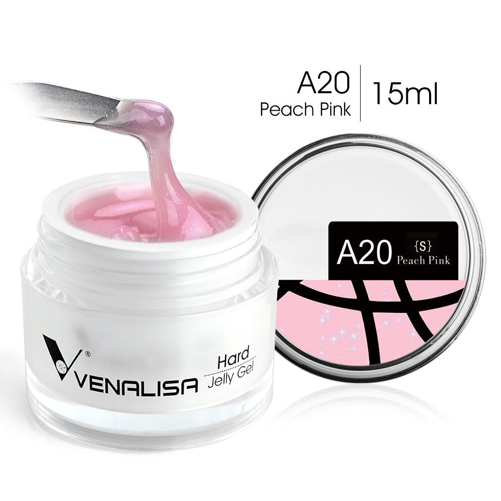 Hard Jelly Builder Nail Extend Gel Venalisa Poly Nail Gel 15ml Nail Art French Gel Gum Clear Camouflage UV Construction Gel