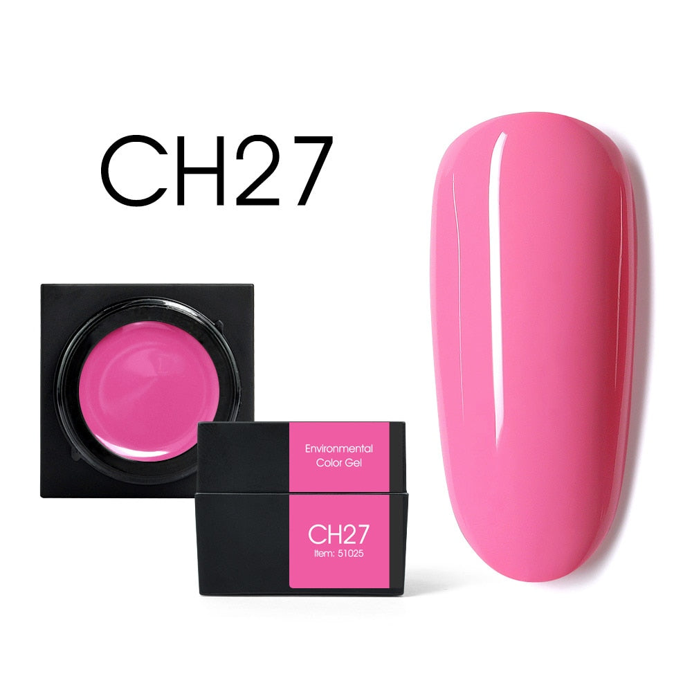 CANNI New 5ml Mud Color Gel 48 Colors Environmental Cover Well Solid Gel Non-Flowing UV/LED Pigment Gel Creamy Texture Manicure