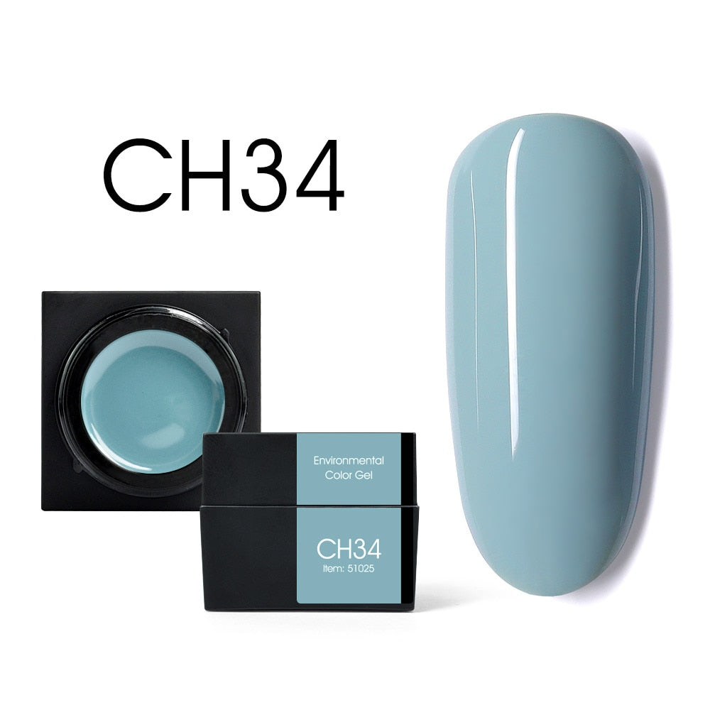 CANNI New 5ml Mud Color Gel 48 Colors Environmental Cover Well Solid Gel Non-Flowing UV/LED Pigment Gel Creamy Texture Manicure