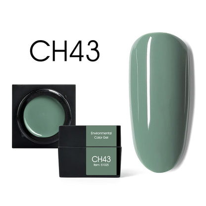CANNI New 5ml Mud Color Gel 48 Colors Environmental Cover Well Solid Gel Non-Flowing UV/LED Pigment Gel Creamy Texture Manicure