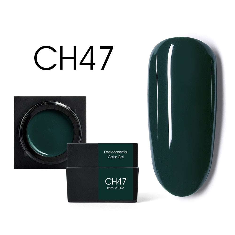 CANNI New 5ml Mud Color Gel 48 Colors Environmental Cover Well Solid Gel Non-Flowing UV/LED Pigment Gel Creamy Texture Manicure