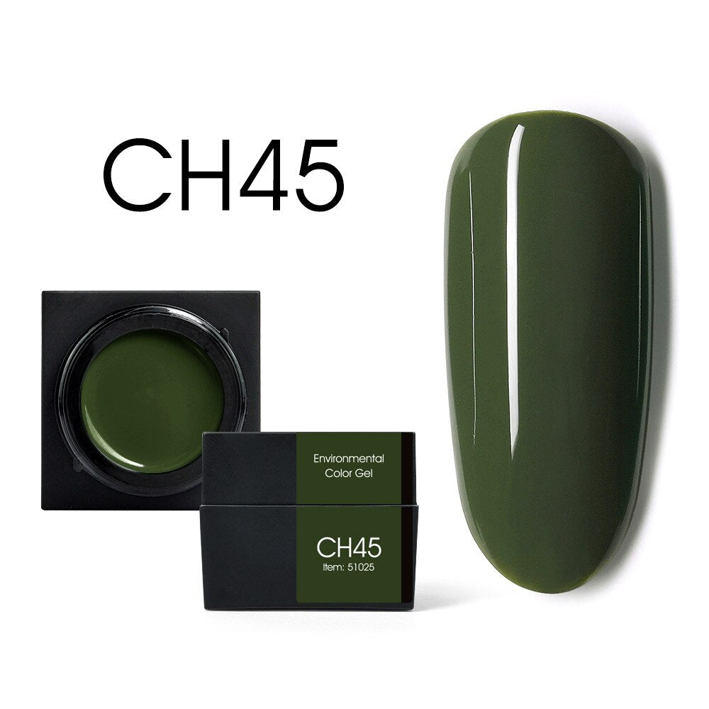 CANNI New 5ml Mud Color Gel 48 Colors Environmental Cover Well Solid Gel Non-Flowing UV/LED Pigment Gel Creamy Texture Manicure