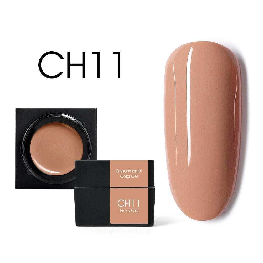 CANNI New 5ml Mud Color Gel 48 Colors Environmental Cover Well Solid Gel Non-Flowing UV/LED Pigment Gel Creamy Texture Manicure