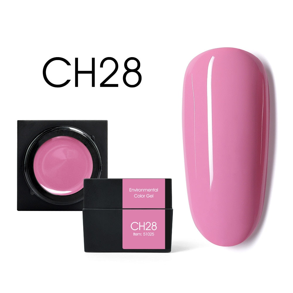 CANNI New 5ml Mud Color Gel 48 Colors Environmental Cover Well Solid Gel Non-Flowing UV/LED Pigment Gel Creamy Texture Manicure