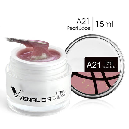 Hard Jelly Builder Nail Extend Gel Venalisa Poly Nail Gel 15ml Nail Art French Gel Gum Clear Camouflage UV Construction Gel