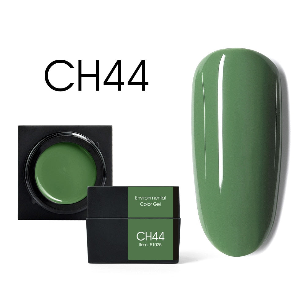 CANNI New 5ml Mud Color Gel 48 Colors Environmental Cover Well Solid Gel Non-Flowing UV/LED Pigment Gel Creamy Texture Manicure