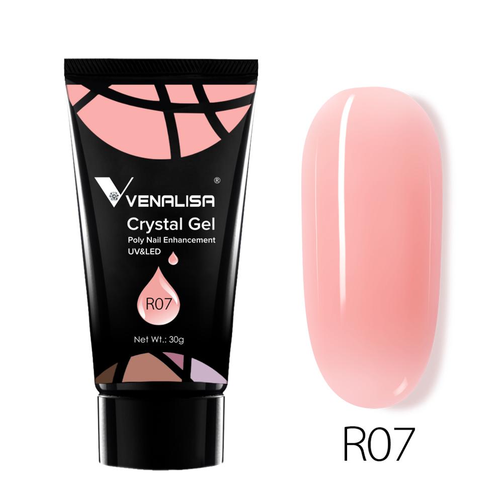 Venalisa Poly Nail Gel 30g Transparent Camouflage Color Fibre Glass UV Construction Gel Soak Off Builder Nail Extend Gum Acrylic