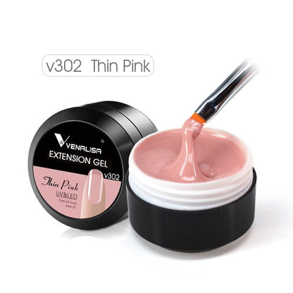 Hard Jelly Builder Nail Extend Gel Venalisa Poly Nail Gel 15ml Nail Art French Gel Gum Clear Camouflage UV Construction Gel