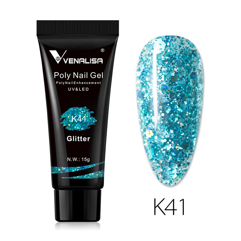 Venalisa New Arrival Poly Nail Gel 15g Acrylic Gel with Nail Tips Nail Polish Extension Nail Art Clear Camouflage Gel