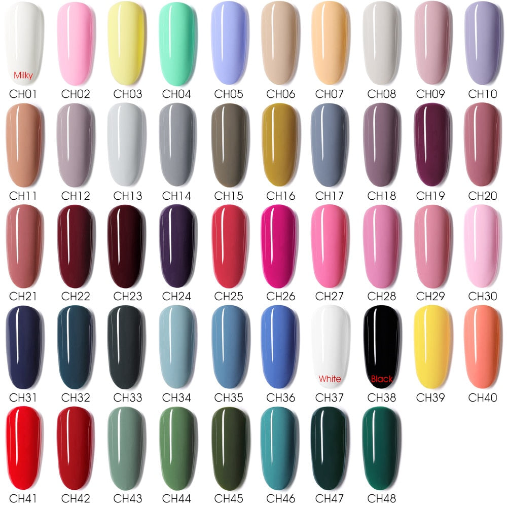 CANNI New 5ml Mud Color Gel 48 Colors Environmental Cover Well Solid Gel Non-Flowing UV/LED Pigment Gel Creamy Texture Manicure