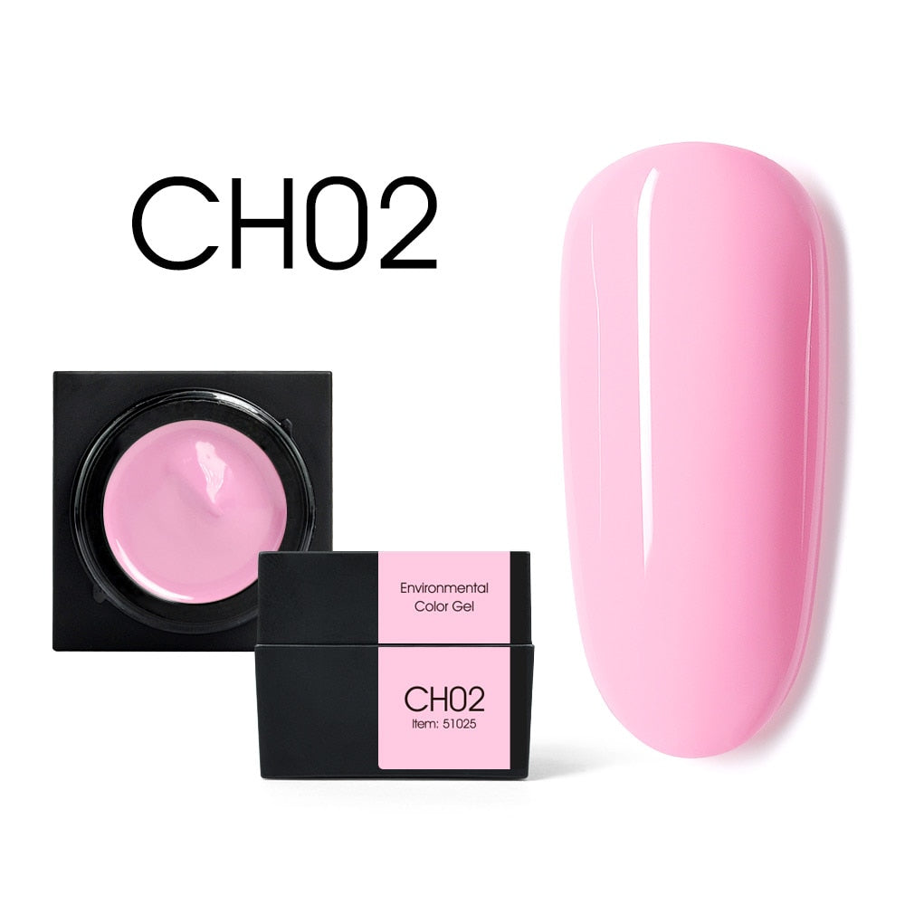 CANNI New 5ml Mud Color Gel 48 Colors Environmental Cover Well Solid Gel Non-Flowing UV/LED Pigment Gel Creamy Texture Manicure