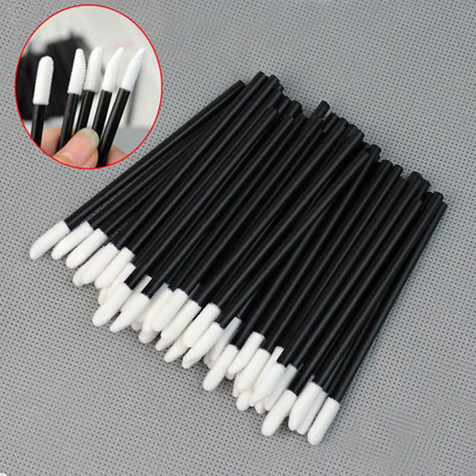 50 Pcs Brosse À Lèvres Jetable Cils Maquillage Pinceaux Extension De Cils Mascara Applicateur Rouge À Lèvres Baguettes Ensemble Cosmétique Maquillage Outils