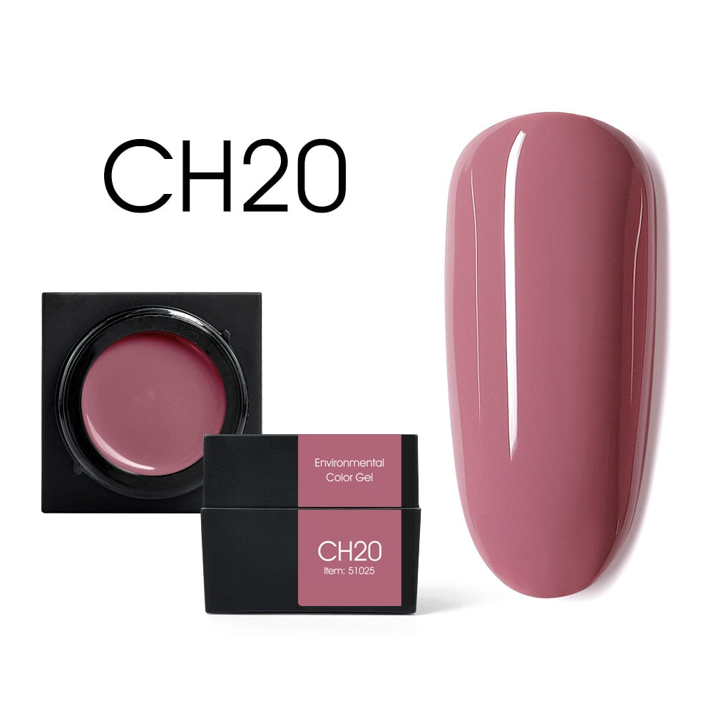 CANNI New 5ml Mud Color Gel 48 Colors Environmental Cover Well Solid Gel Non-Flowing UV/LED Pigment Gel Creamy Texture Manicure