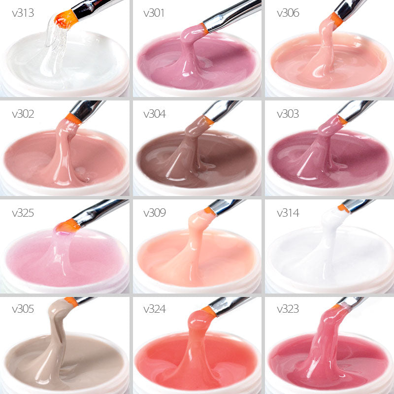 Hard Jelly Builder Nail Extend Gel Venalisa Poly Nail Gel 15ml Nail Art French Gel Gum Clear Camouflage UV Construction Gel