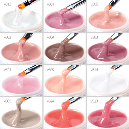 Hard Jelly Builder Nail Extend Gel Venalisa Poly Nail Gel 15ml Nail Art French Gel Gum Clear Camouflage UV Construction Gel
