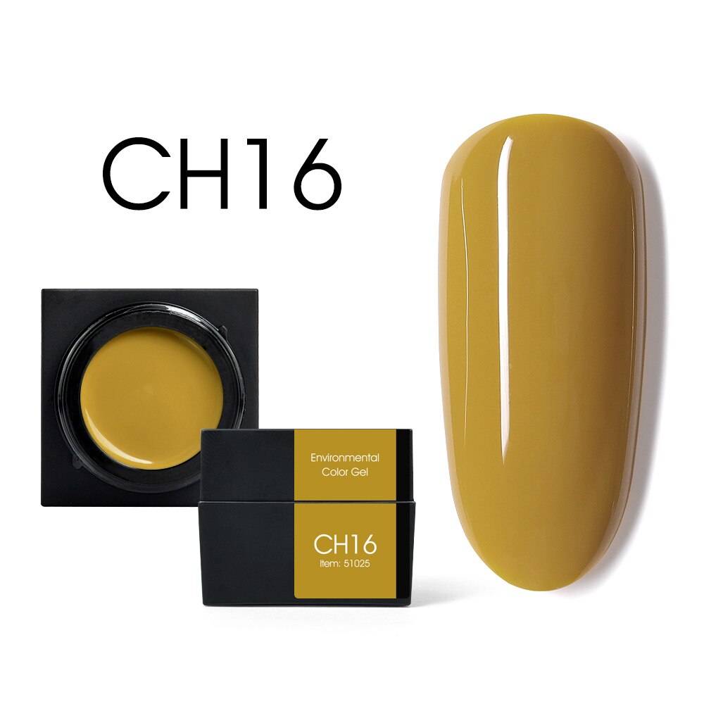 CANNI New 5ml Mud Color Gel 48 Colors Environmental Cover Well Solid Gel Non-Flowing UV/LED Pigment Gel Creamy Texture Manicure