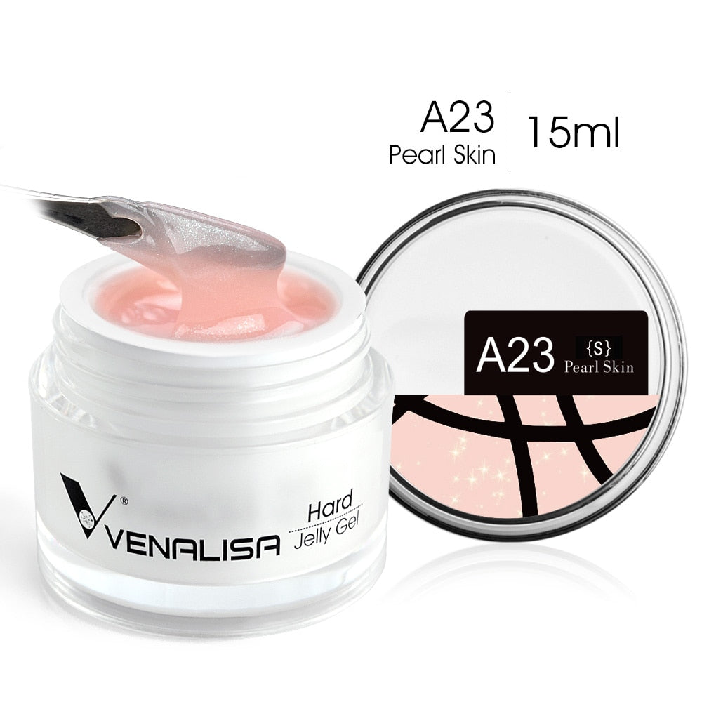 Hard Jelly Builder Nail Extend Gel Venalisa Poly Nail Gel 15ml Nail Art French Gel Gum Clear Camouflage UV Construction Gel