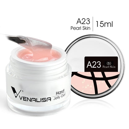 Hard Jelly Builder Nail Extend Gel Venalisa Poly Nail Gel 15ml Nail Art French Gel Gum Clear Camouflage UV Construction Gel